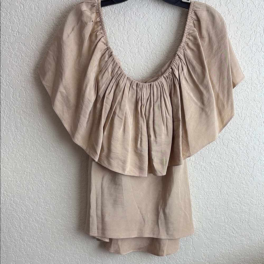Elegant Beige Women's Top